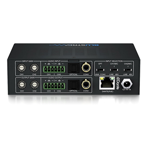 Blustream DA22DIG 2x2 Dante® Digital Audio Converter